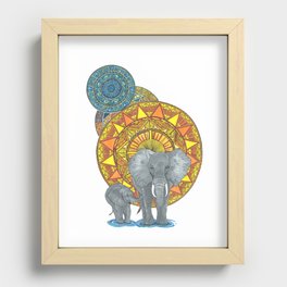 Elephant Majestic Recessed Framed Print