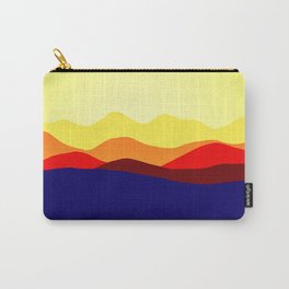 Mountains Carry-All Pouch | Nature, Silhouette, Sunrise, Recreation, Sunset, Sunshine, Sun, Red, Sunsetsky, Outdoor 