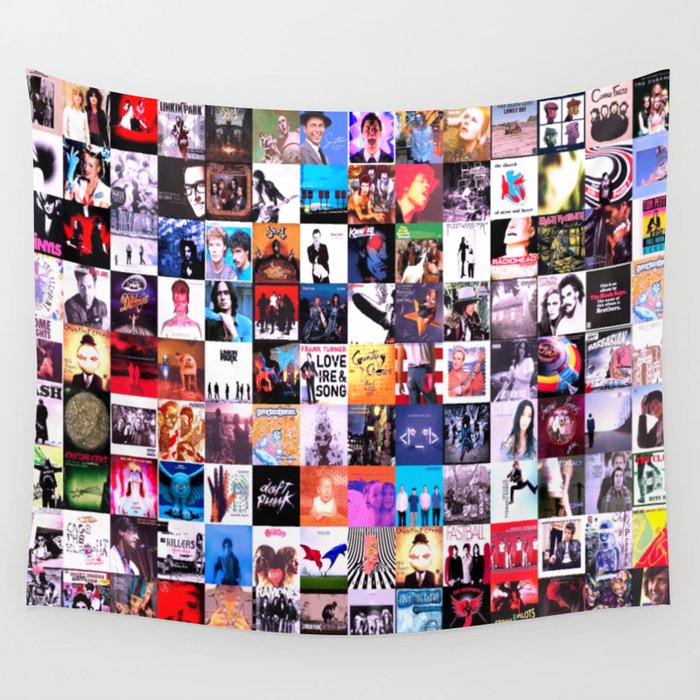 Assorted Title Cover Music, Album Covers Wall Tapestry