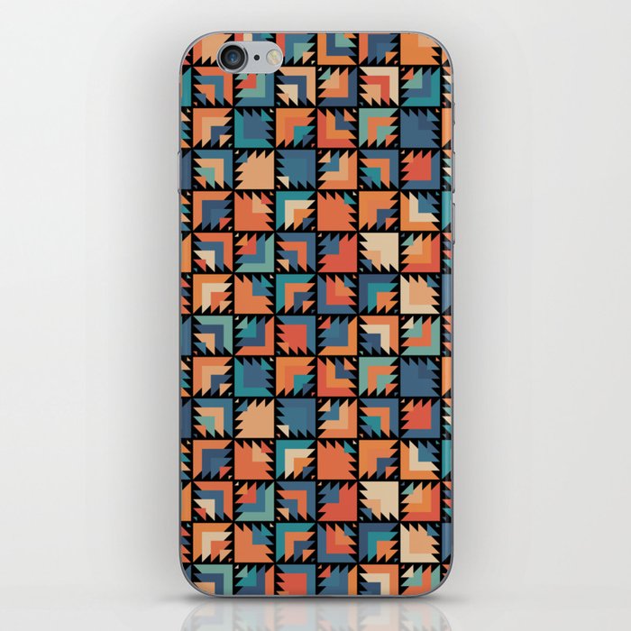 Colorful squares iPhone Skin