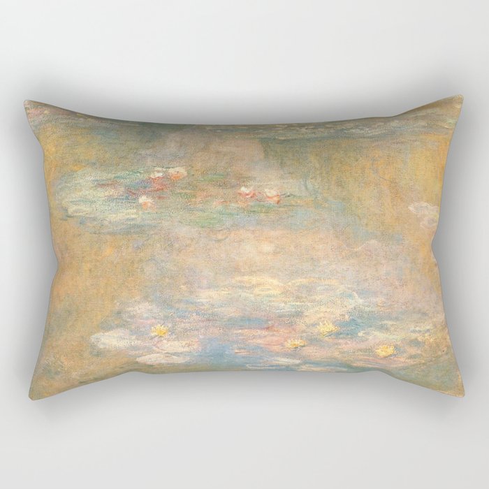 Water Lilies - Claude Monet Rectangular Pillow