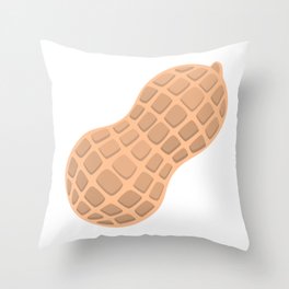 Peanut Emoji Throw Pillow