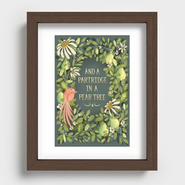 Partridge in a Pear Tree Recessed Framed Print