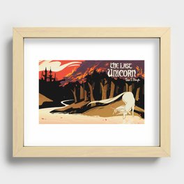 the last unicorn Recessed Framed Print