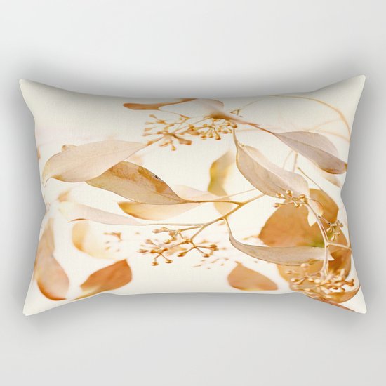 Golden Leaves Rectangular Pillow