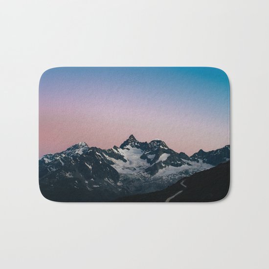 Hiking up mountains Bath Mat
