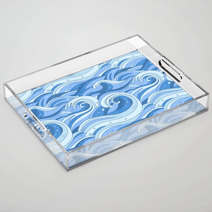 Waves Acrylic Tray