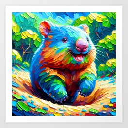 Wombat 5 Art Print