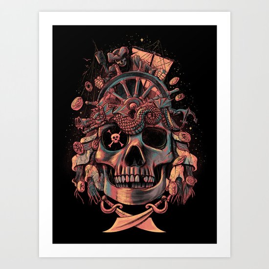 Dead Pirate's Gold Art Print