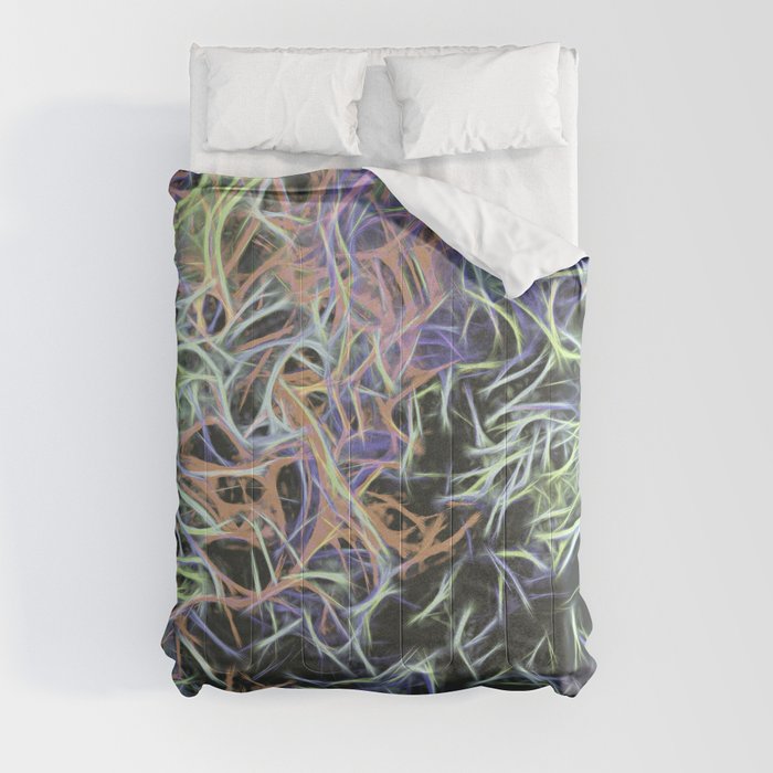 Modern Line Art Abstract Comforter