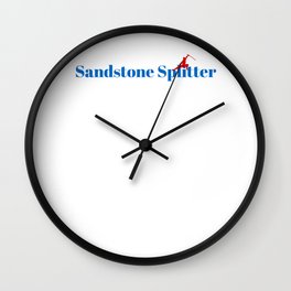 Sandstone Splitter Ninja in Action Wall Clock | Naturalresources, Job, Food, Profession, Quarry, Sandstonesplitter, Stone, Graphicdesign, Splitter, Driller 