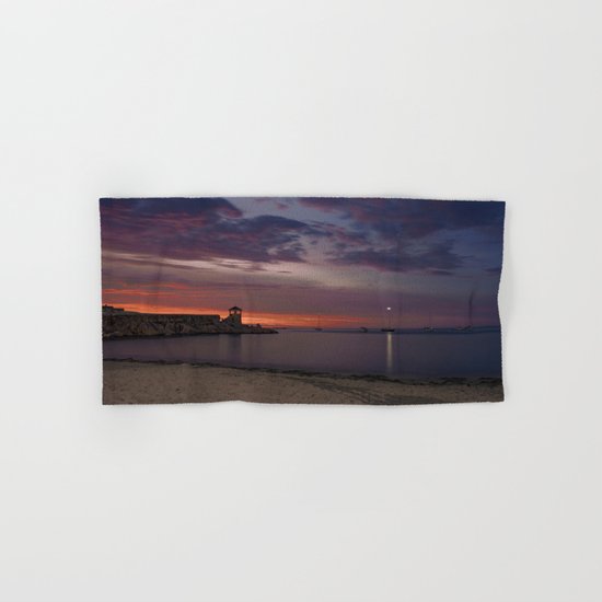Front Beach After sunset Hand & Bath Towel