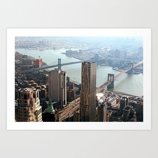 Vintage New City Art Print