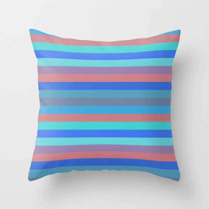 Stripes (Stylized Patterns 9) Throw Pillow