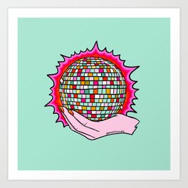 The Holy Disco Ball Art Print