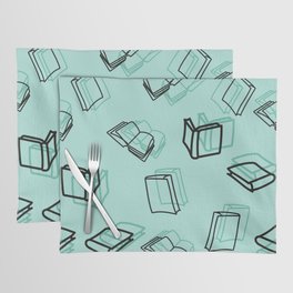 Hand Drawn Books Pattern Placemat