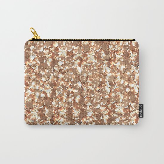 Golden confetti glitter sparkl Carry-All Pouch