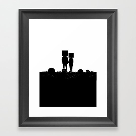 I have you. You have me. - US AND THEM Framed Art Print