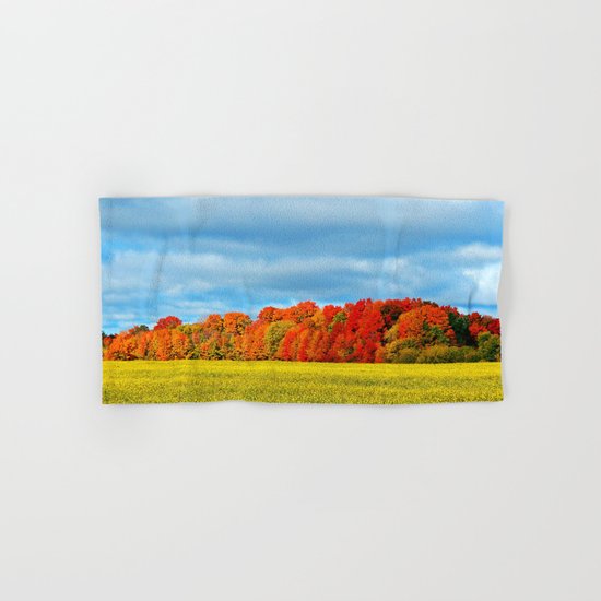 The Field and the Forest in October Hand & Bath Towel