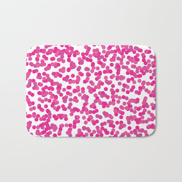 Color Rain Pink Bath Mat