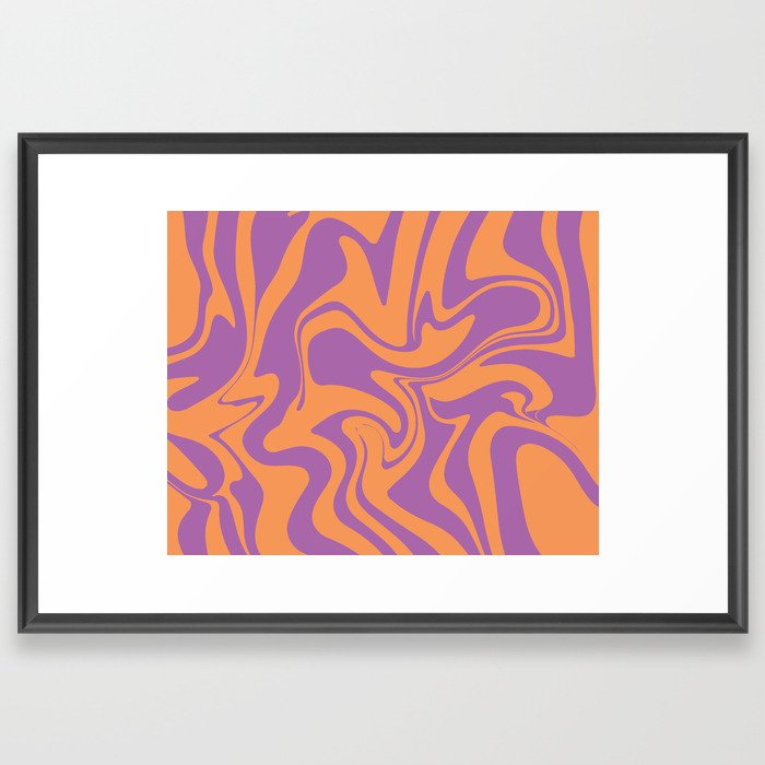 swirl abstract Framed Art Print