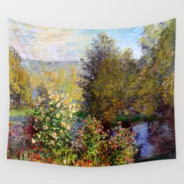 Claude Monet "Corner of the Garden at Montgeron" Wall Tapestry
