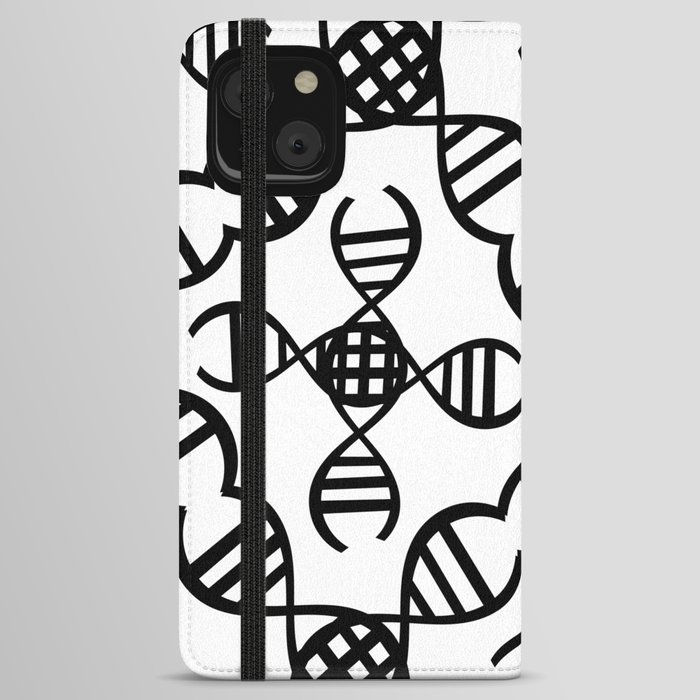 Black Decorations Geometric shapes  iPhone Wallet Case