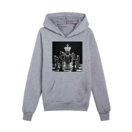 Chess - The King surrounded Kids Pullover Hoodies
