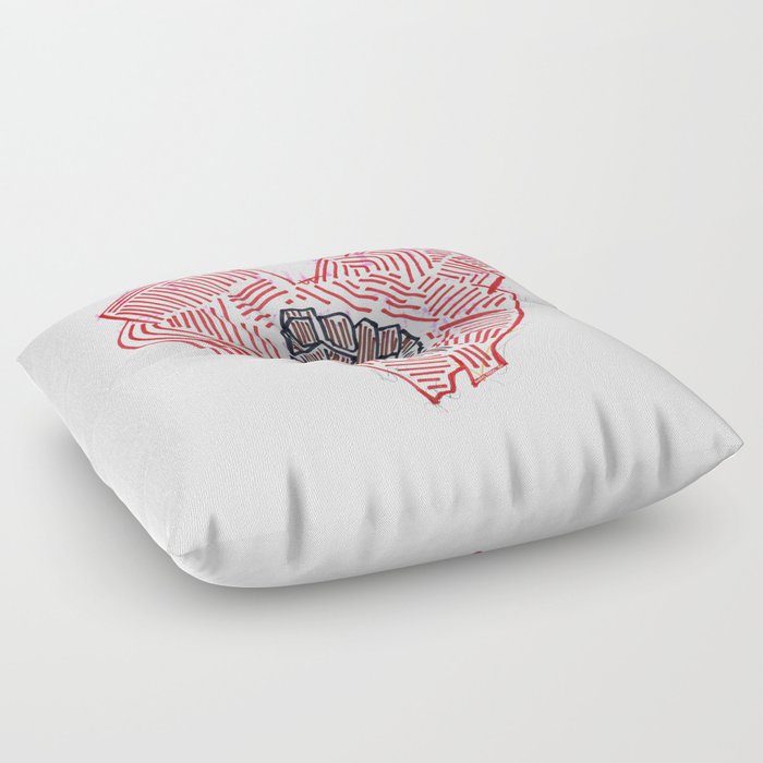 Untitled (Heart Fist) Floor Pillow