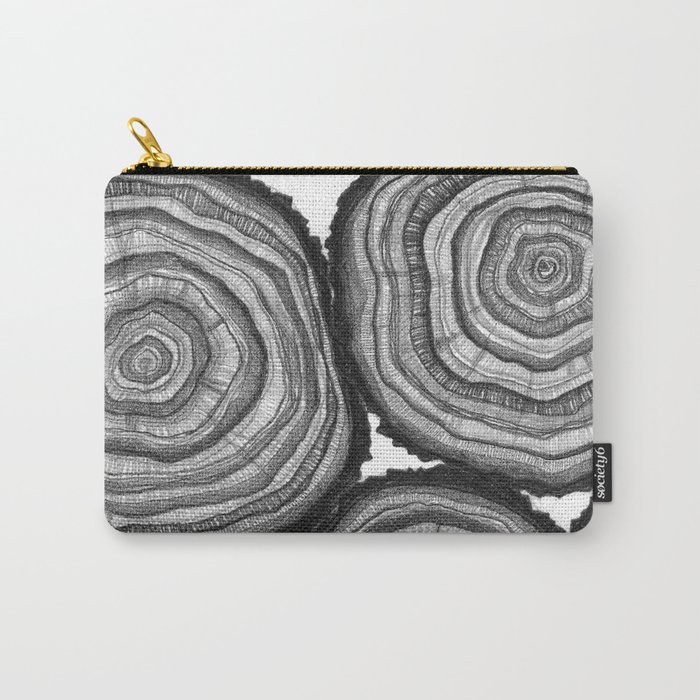 Tree Rings Carry-All Pouch
