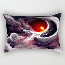 Planet falling in a black hole, 2 Rectangular Pillow