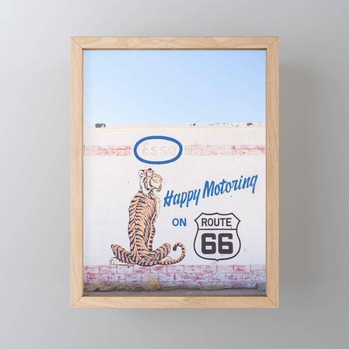 Happy Motoring - Route 66 Travel Photography Framed Mini Art Print