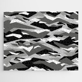 Grey modern camouflage pattern. vector background illustration  Jigsaw Puzzle