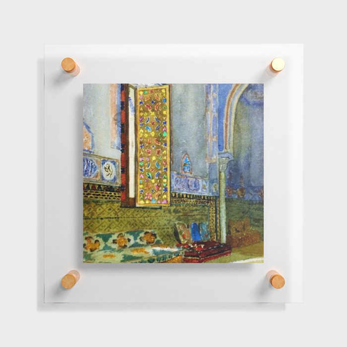Near-Eastern Palace Interior Portrait by Louis Comfort Tiffany Floating Acrylic Print