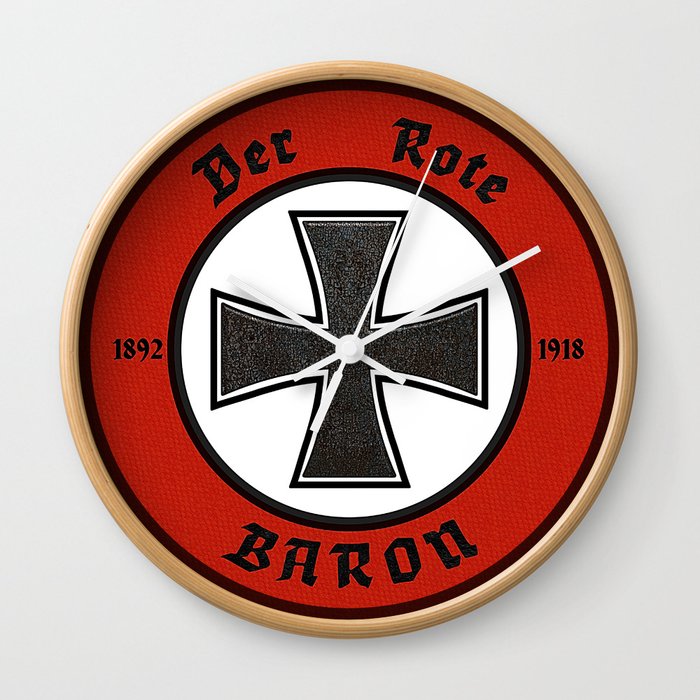 Der Rote Baron - 1918 Wall Clock by G.B.Artdesign
