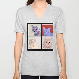 Let it be cats V Neck T Shirt