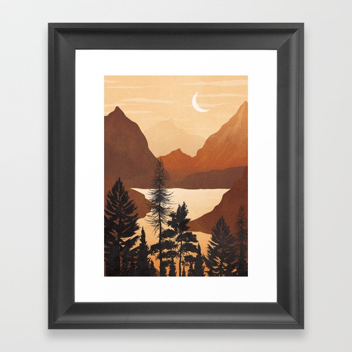 River Canyon Framed Art Print