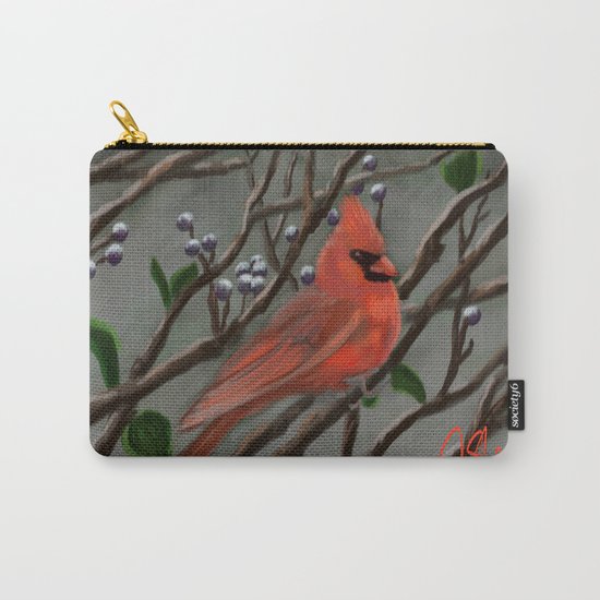 Male Cardinal DP151210a-14 Carry-All Pouch