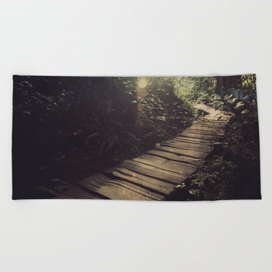Forest Path Beach Towel