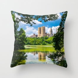 Central Park - New York Throw Pillow