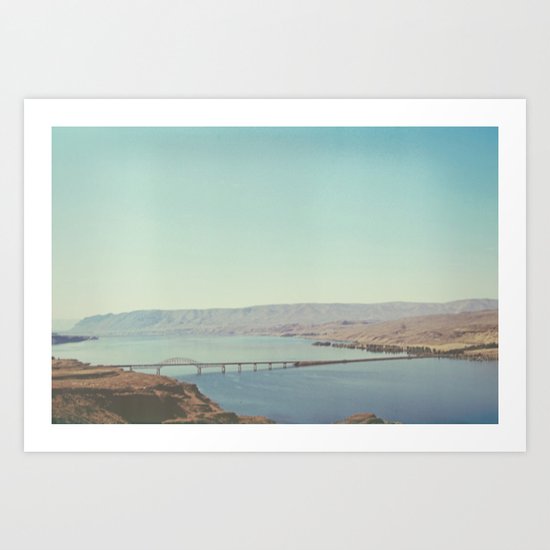 Columbia River Polaroid Art Print