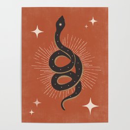 Slither - Terra Cotta Poster