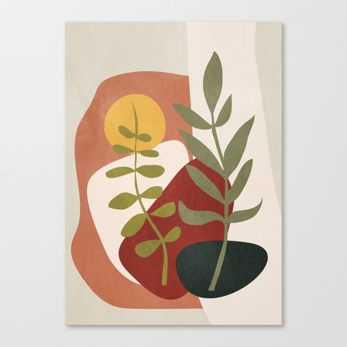 Two Abstract Branches Canvas Print