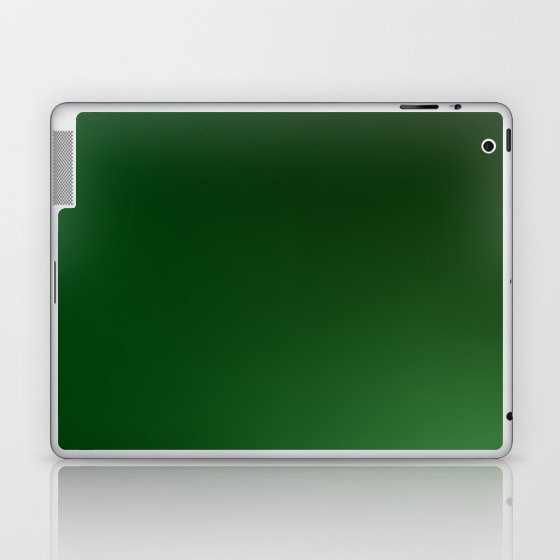55 Green Gradient Background 220713 Minimalist Art Valourine Digital Design Laptop & iPad Skin
