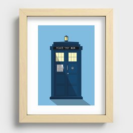 The TARDIS Recessed Framed Print