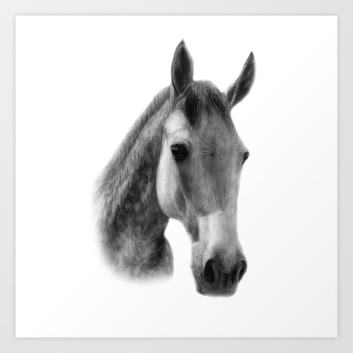 dapple horse art print by danguole society6