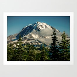 Mountain, Scenic, Mt. Rainier Art Print