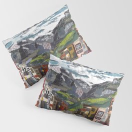 Telluride in torn paper Pillow Sham