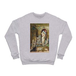 The fables - a summoning - Gustave Moreau Crewneck Sweatshirt