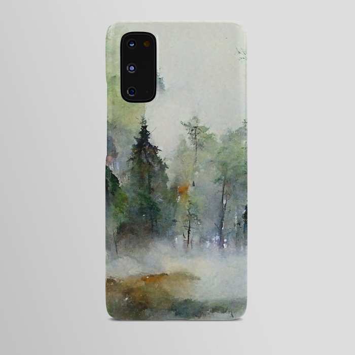 Rainy Forest, Watercolor on Paper Android Case